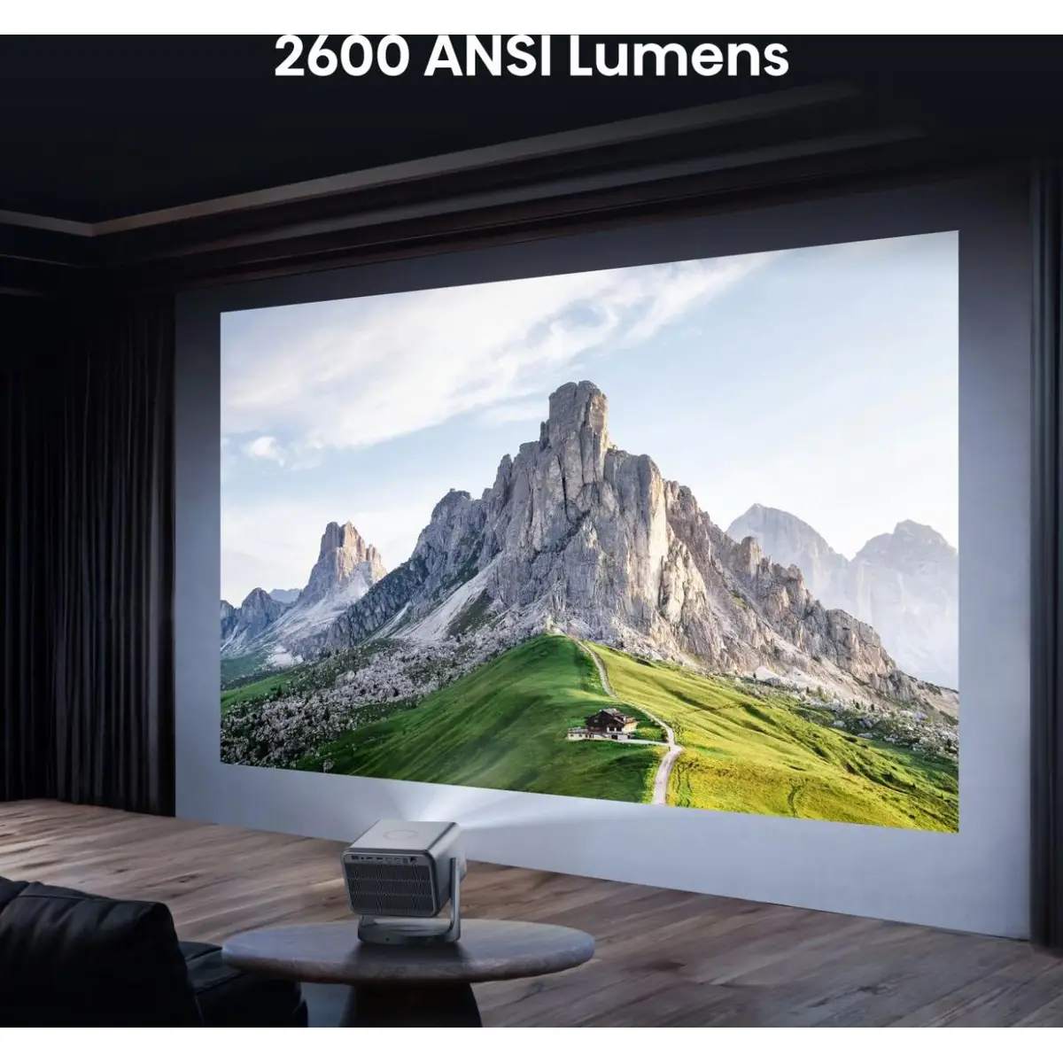 C2 Pro Smart Mini-Projektor 4K Ultra HD 3840x2160 2000:1 16:9 ≤ 60 ms