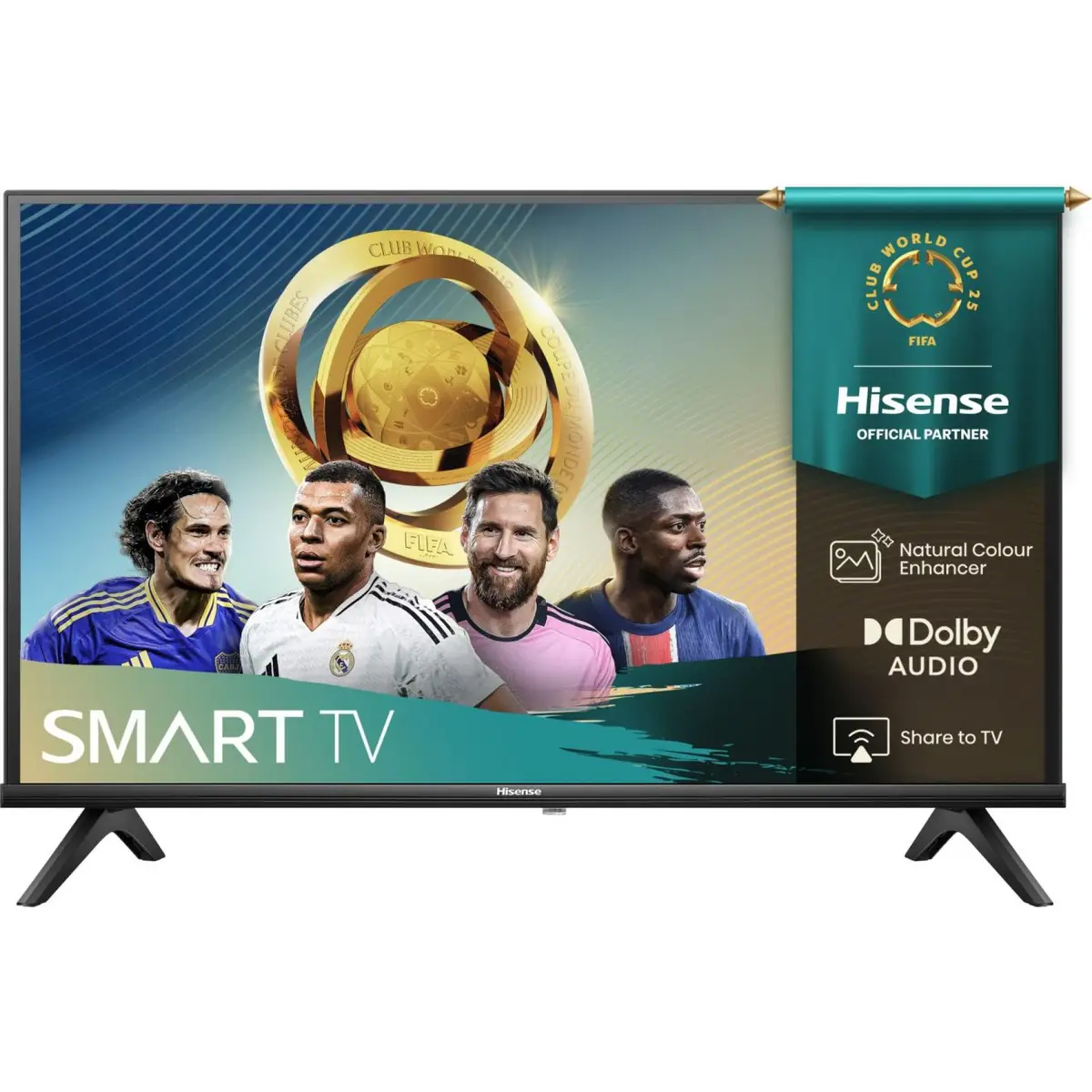 32A4Q HD Smart TV 32" 80cm 1366x768 178 ° 16:9 3000:1 8,5 ms Matt-Schwarz