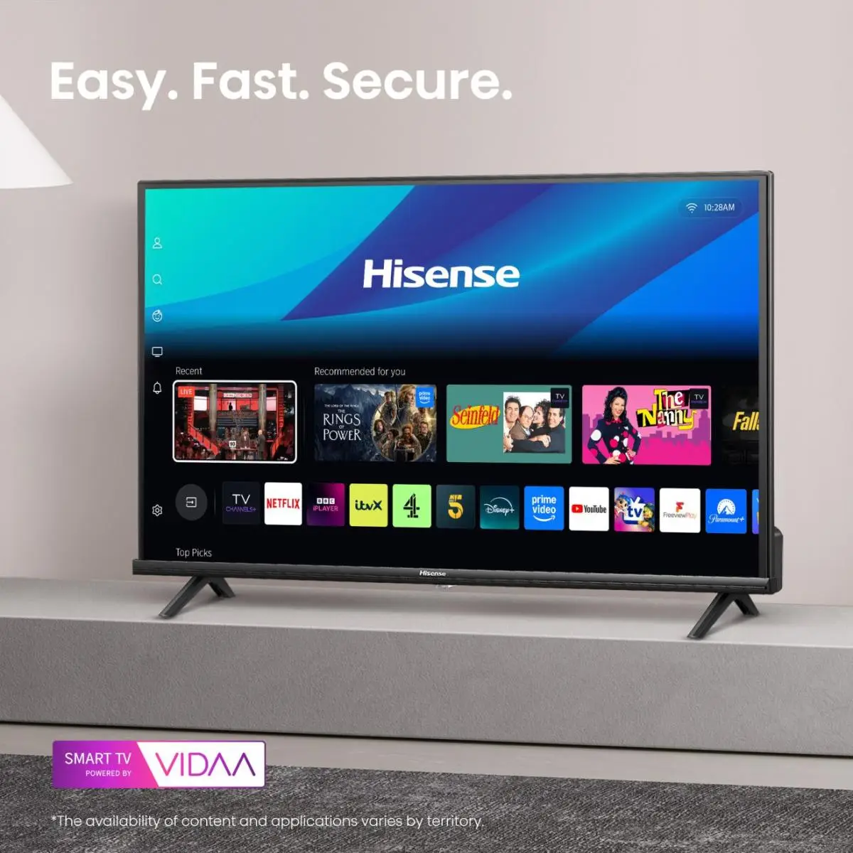 40A4Q FHD Smart TV 40" 100cm 1920x1080 178 ° 16:9 5000:1 9,5 ms Matt-Schwarz