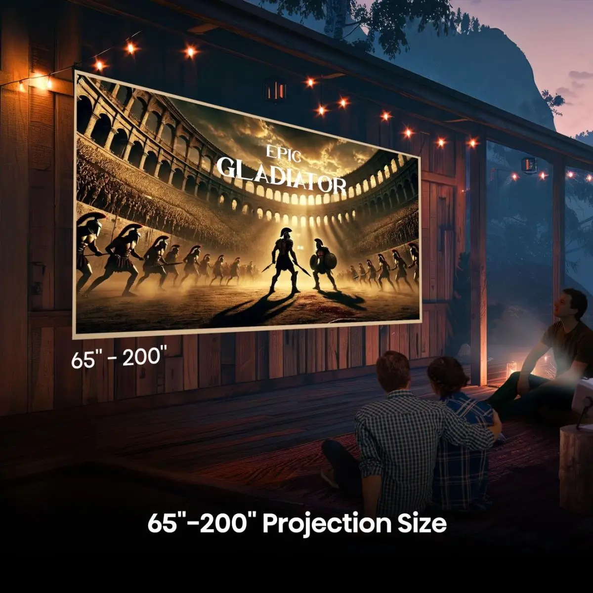 Smart Mini-Projektor M2-Pro 65"-200" 4K Ultra HD 3840x2160 60Hz 16:9 1000:1