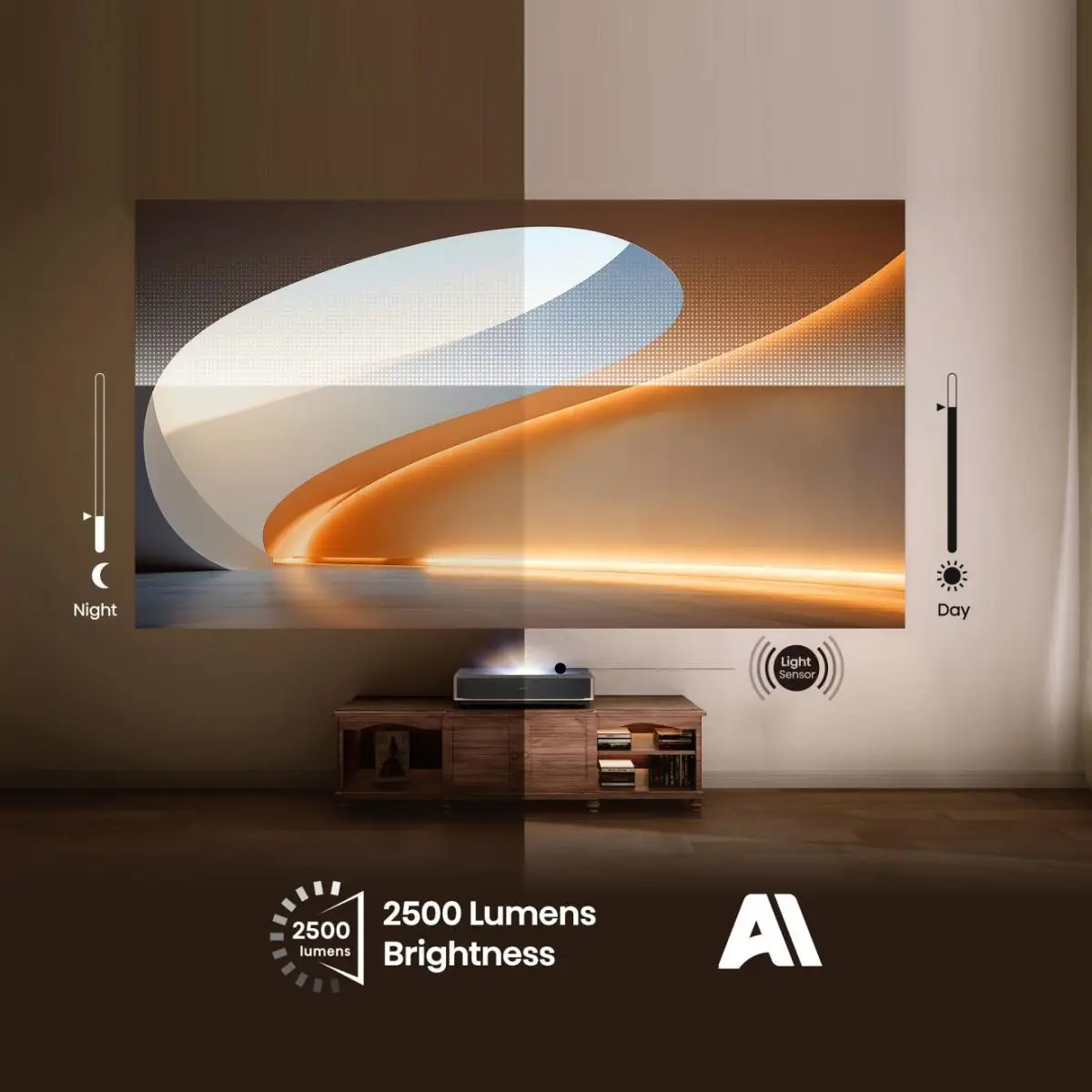 4K Smart Laser Cinema PT1 80"-120"4K Ultra HD 3840x2160 60 Hz 16:9 3000:1 ≤ 30 ms