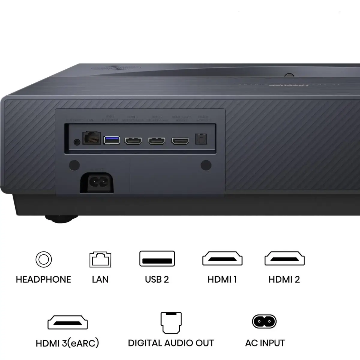 4K Smart Laser Cinema PT1 80"-120"4K Ultra HD 3840x2160 60 Hz 16:9 3000:1 ≤ 30 ms