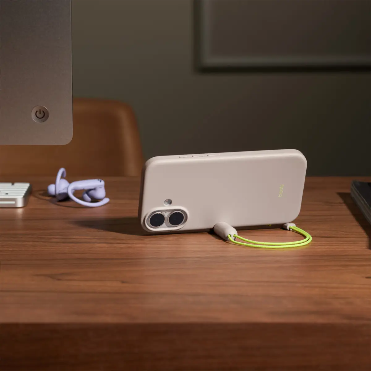 Apple Beats iPhone 17 Kickstand Case with MagSafe and Camera Control Lime Stone