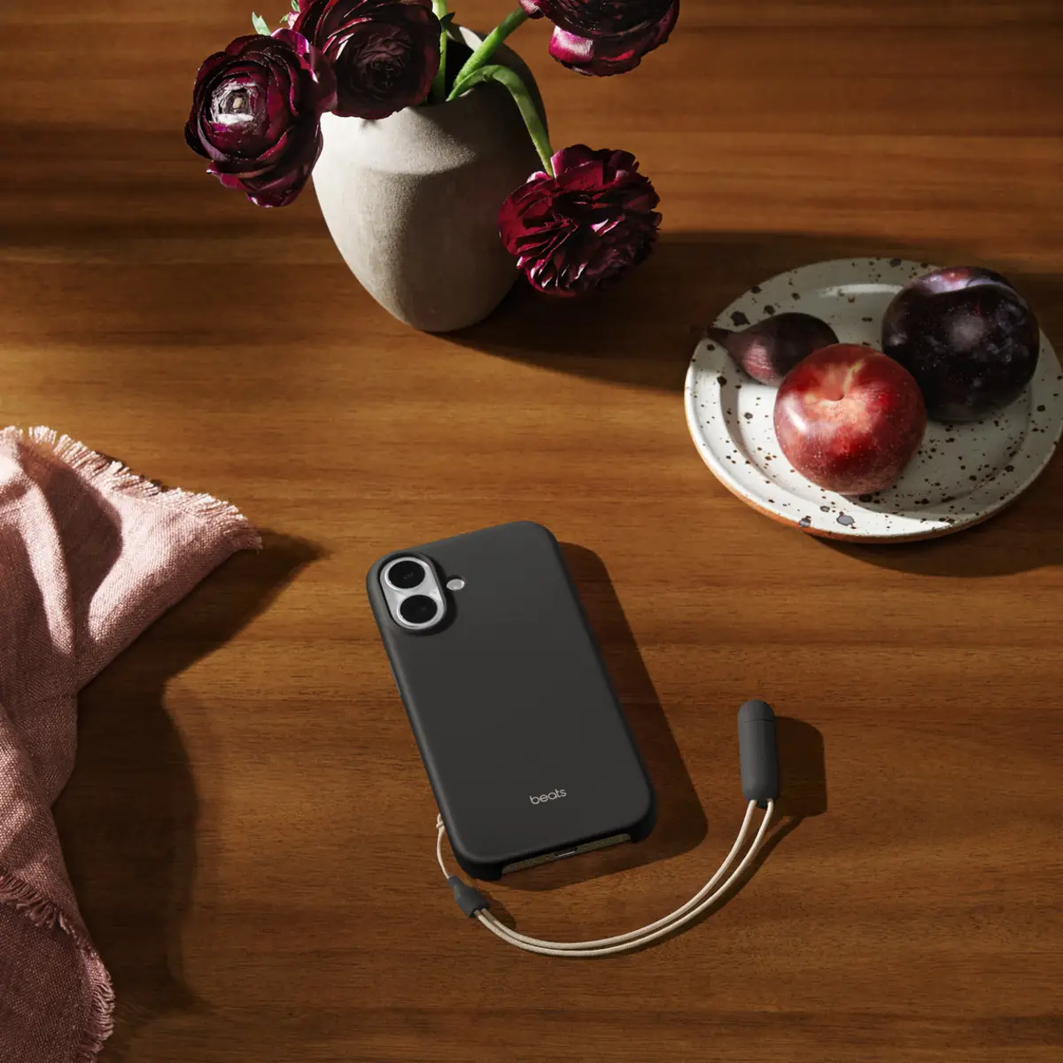 Apple Beats iPhone 17 Kickstand Case with MagSafe and Camera Control Granite Gray