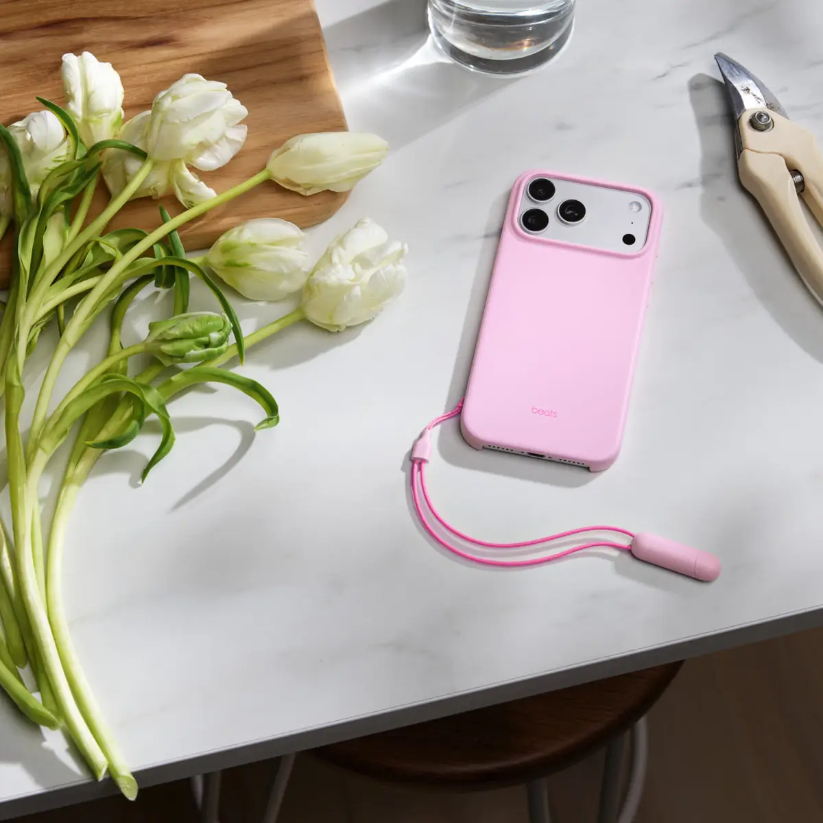 Apple Beats iPhone 17 Pro Max Kickstand Case with MagSafe and Camera Control Pebble Pink