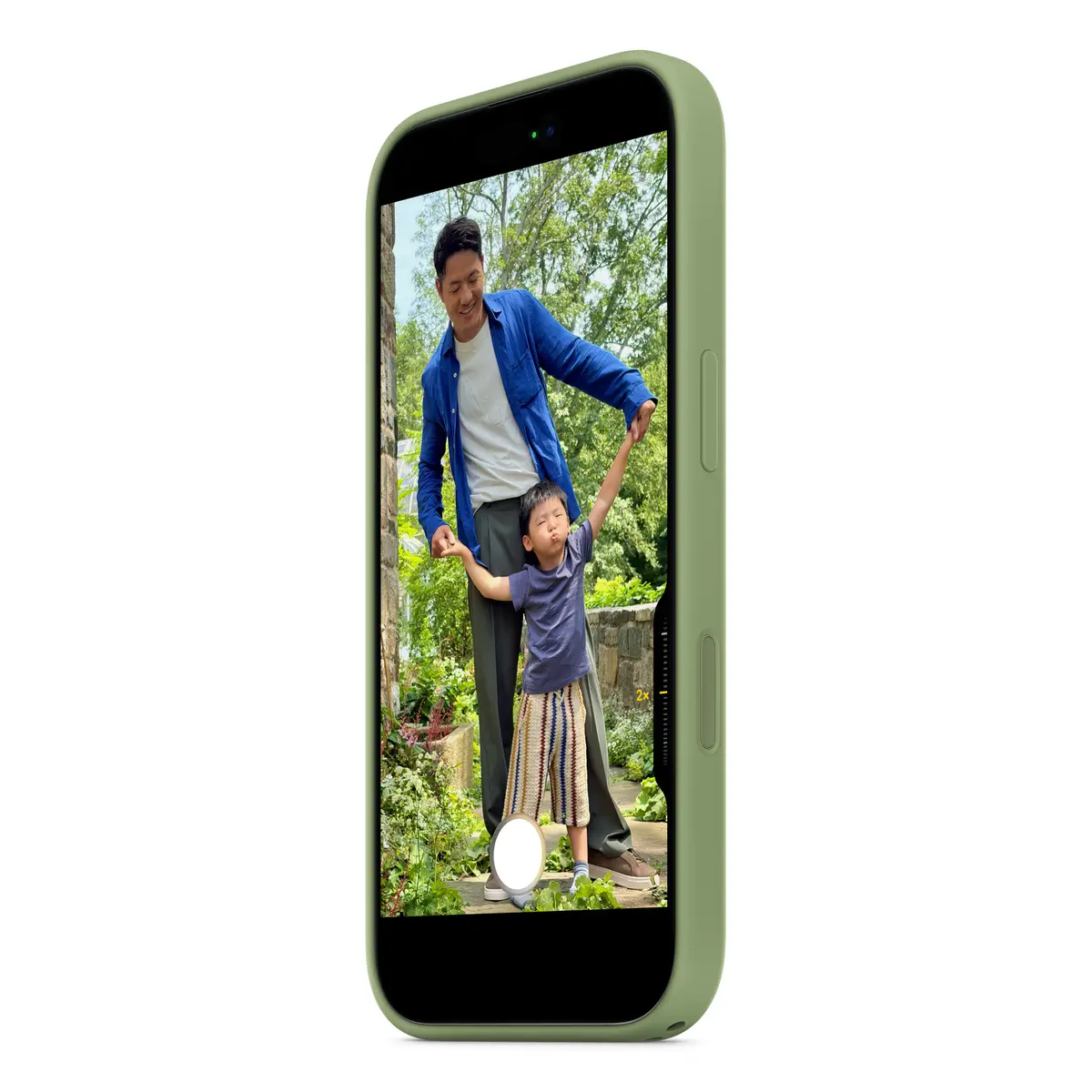 Apple iPhone 17 Silicone Case with MagSafe Light Moss