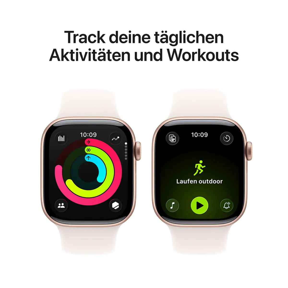Apple Watch Series 11 GPS 42mm Rose Gold Aluminium Case with Light Blush Sport Band M/L