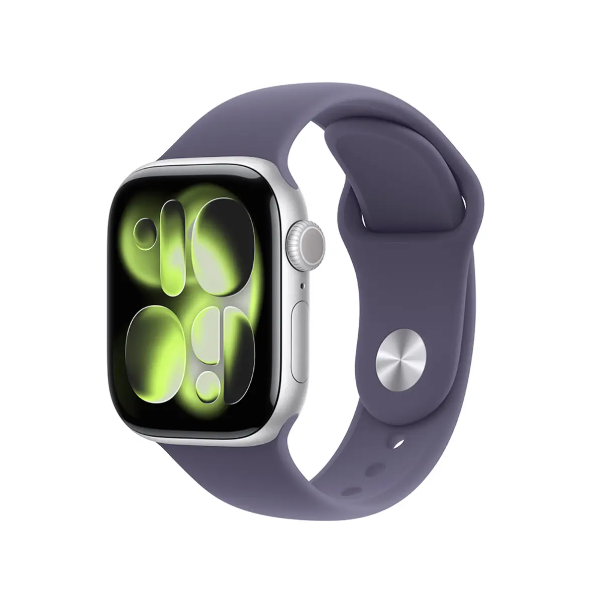 Apple Watch Series 11 GPS 42mm Silver Aluminium Case with Purple Fog Sport Band S/M