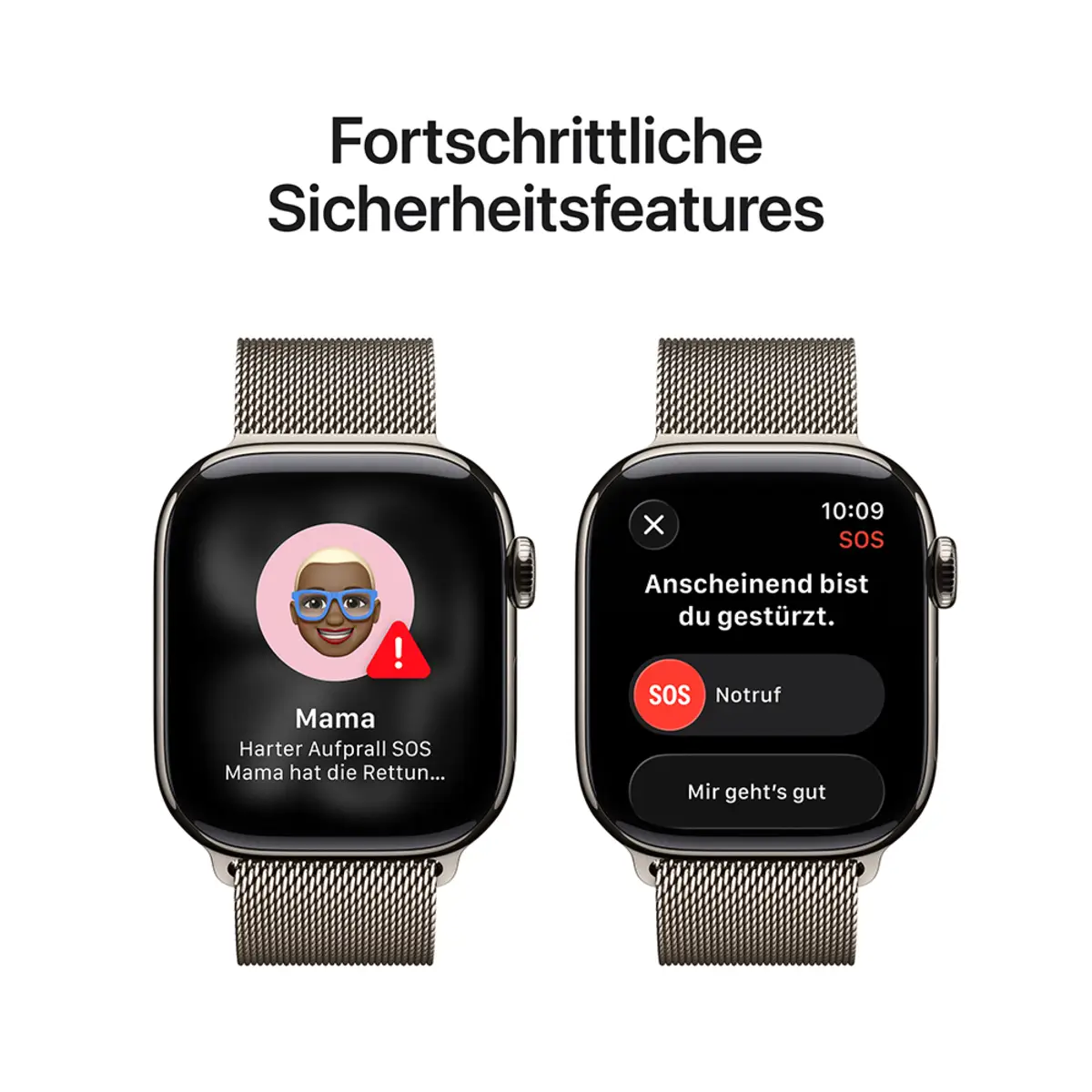 Apple Watch Series 11 GPS + Cellular 42mm Natural Titanium Case with Natural Milanese Loop