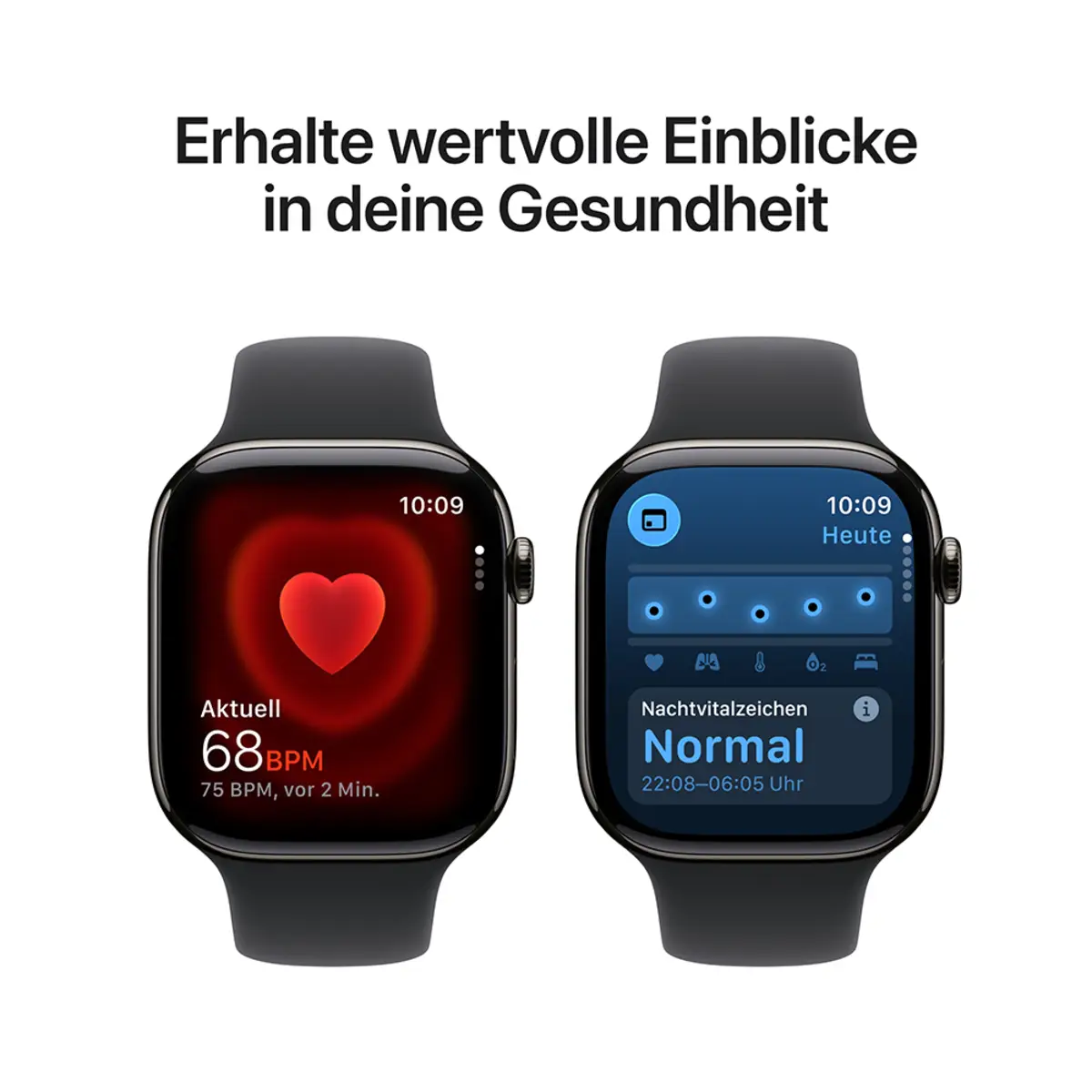 Apple Watch Series 11 GPS + Cellular 46mm Slate Titanium Case with Black Sport Band S/M