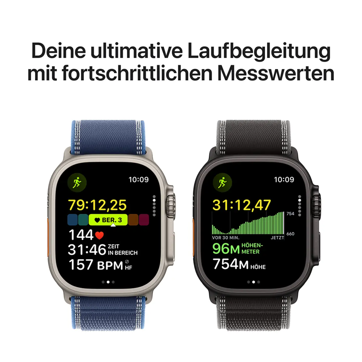 Apple Watch Ultra 3 GPS + Cellular 49mm Natural Titanium Case with Light Blue Alpine Loop Small