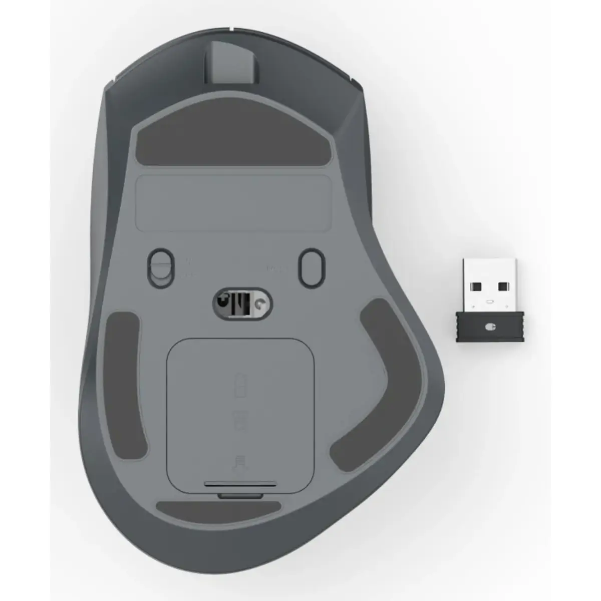 Multi-Device-Maus "WM-900", ergonomisch, Funk/Bluetooth®, Akku, RGB, SW