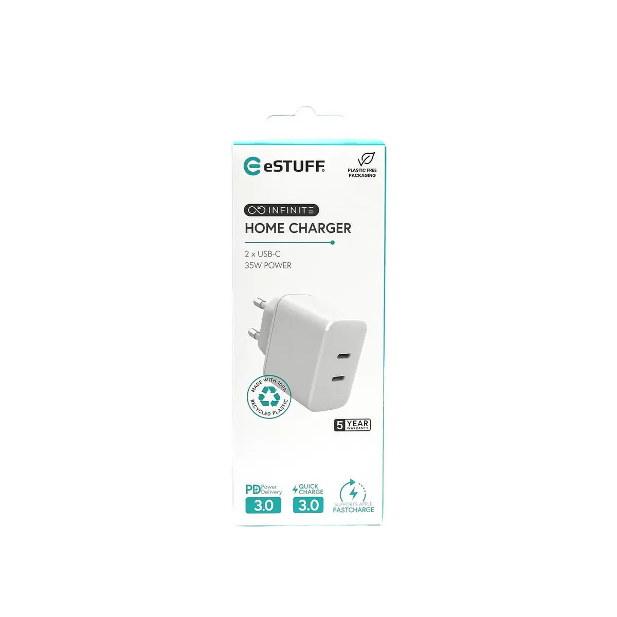 Home Charger Dual USB-C PD 35W (Dynamic)