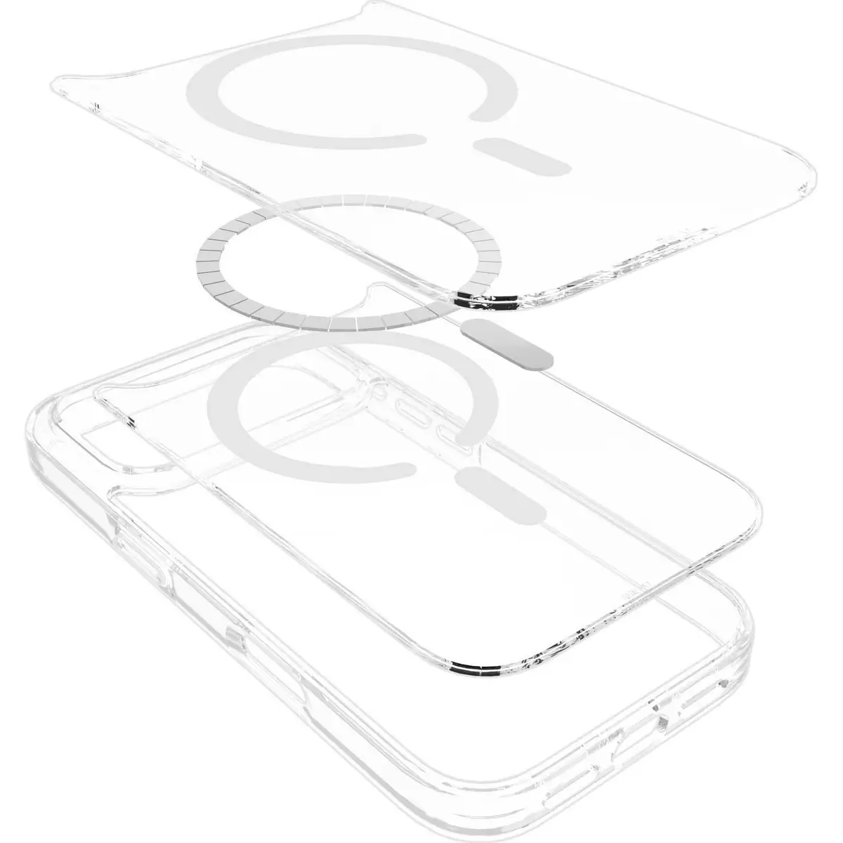 eSTUFF iPhone 17 Pro INFINITE OSLO Magnetic Hybrid Cover - Transparent