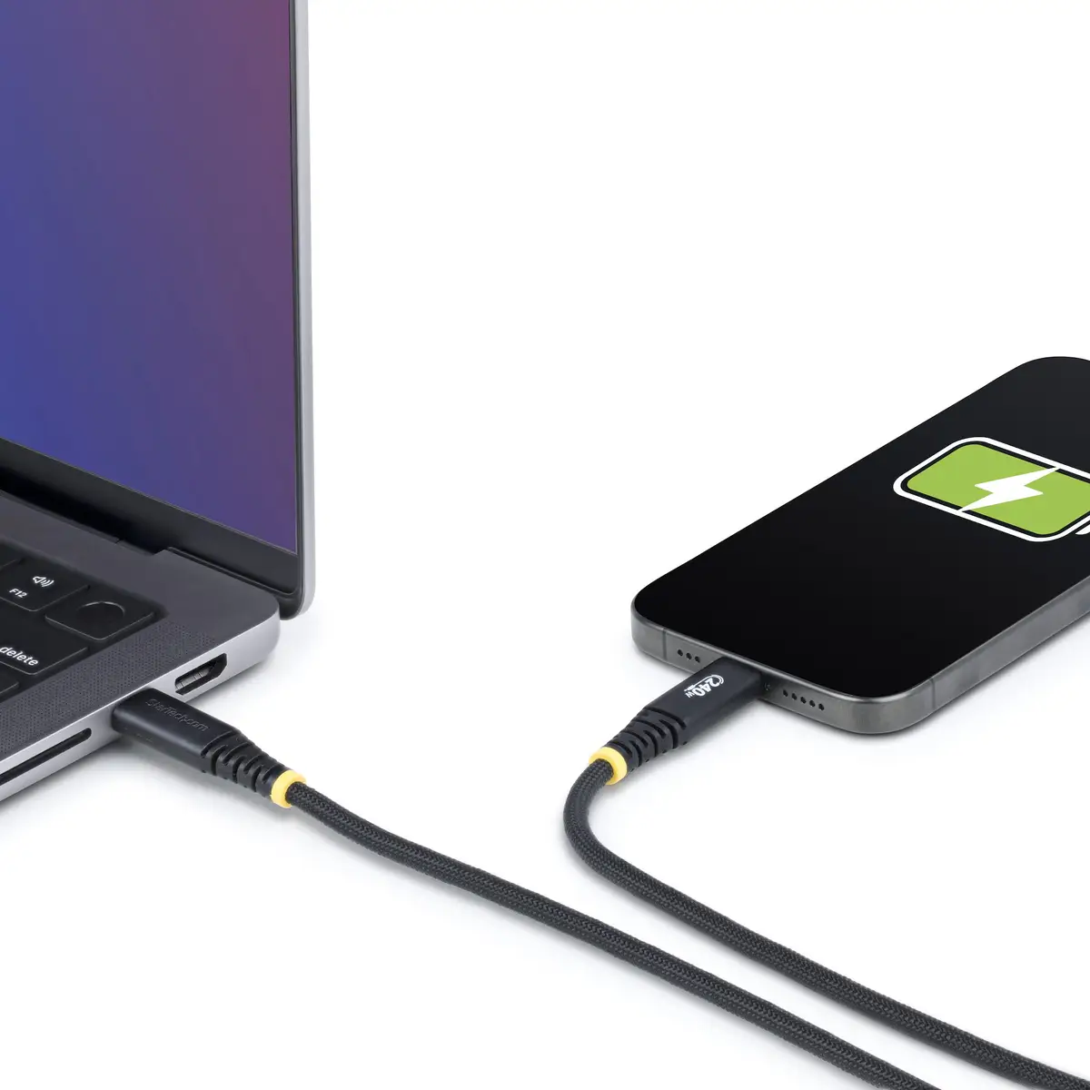 StarTech 2m USB-C Charging Cable 240W Silicone Jacket w/Braid