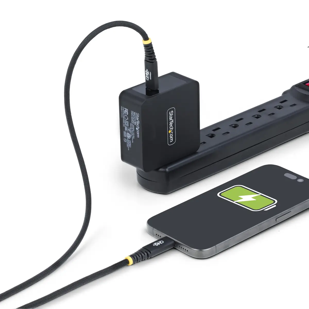 StarTech 2m USB-C Charging Cable 240W Silicone Jacket w/Braid