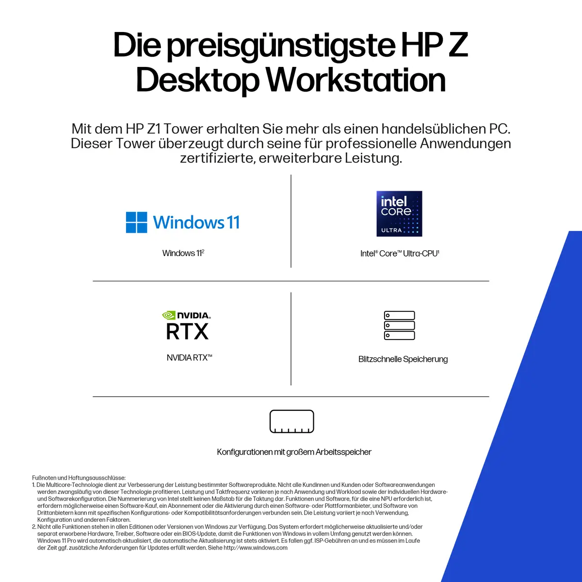 HP Z1 TWR G1i Ultra5 245 - Workstation 16GB 512GB Windows 11 Pro