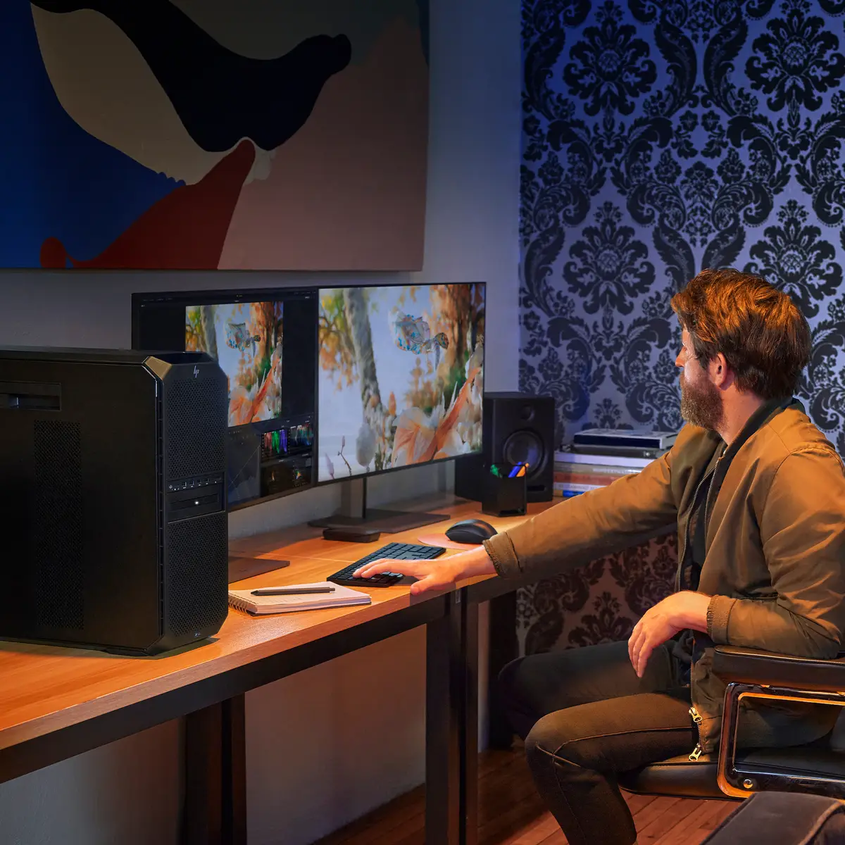 HP Workstation Z6 G5 A Tower Ryzen ThreadRipper PRO 7955WX 64GB 2000GB SSD Tastatur: Deutsch Windows 11 Pro