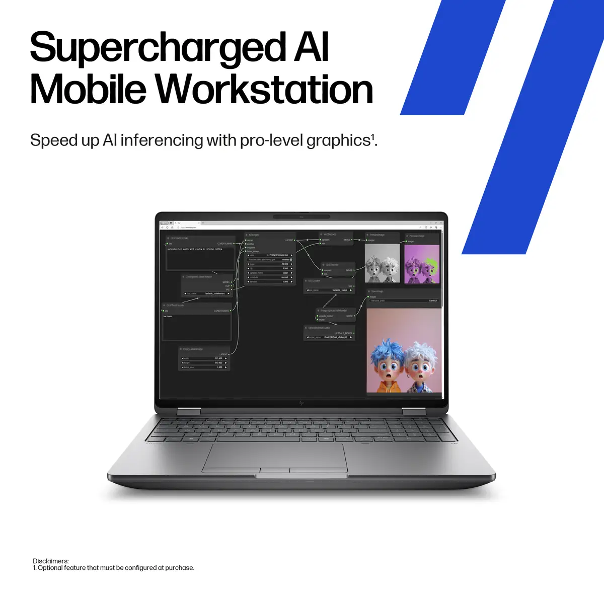 HP ZBook Fury 16 G1i Mobile Workstation Intel Core Ultra 7 255HX 32GB 1000GB SSD 1920x1200 Pixel 40,6cm (16") VGA RTX PRO 2000 Blackwell WLAN Bluetooth Tastatur: Deutsch W11P