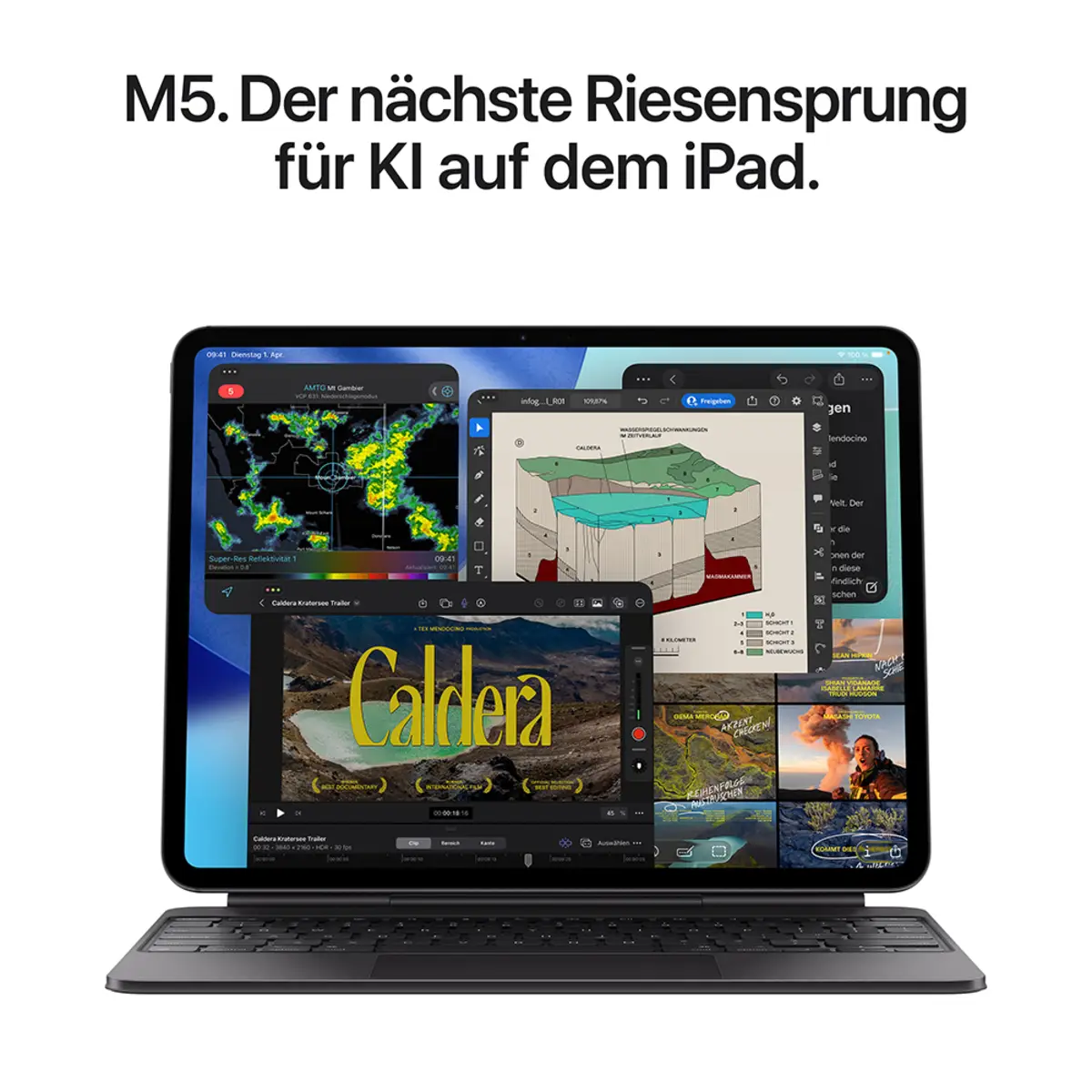 Apple iPad Pro 11" 256GB Standardglas Wi-Fi Space schwarz