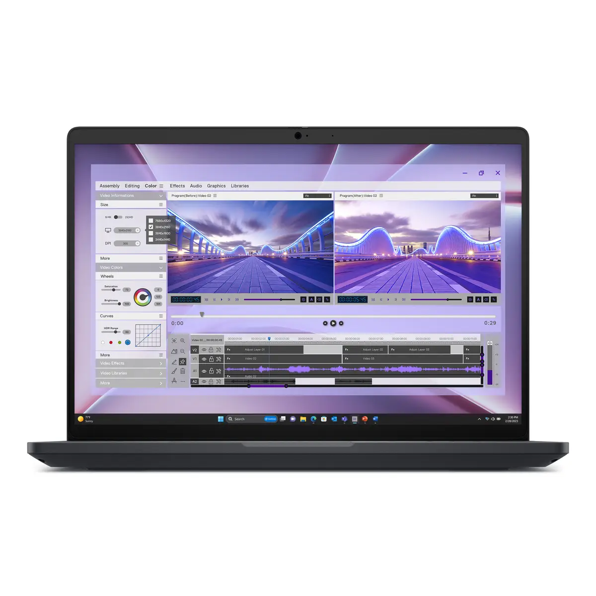 Dell Pro Max 16 MC16250 U7-265H 2,2GHz vPro Enterprise Win 11 Pro RTX PRO 1000 Blackwell 64 GB 1TB SSD SED NVMe Performance 40,646cm 16" 1920x1200 FHD Plus Wi-Fi 7 5G NR Magnetite mit 3 Jahre Basis Vor-Ort