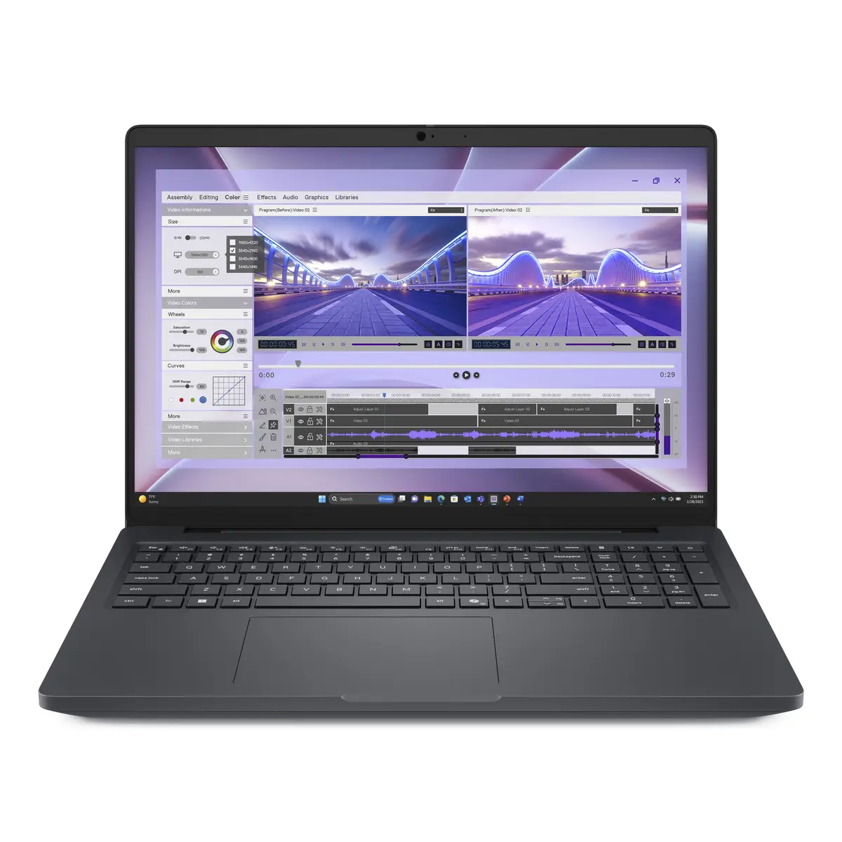 Dell Pro Max 16 MC16250 U7-265H 2,2GHz vPro Enterprise Win 11 Pro RTX PRO 1000 Blackwell 64 GB 1TB SSD SED NVMe Performance 40,646cm 16" 1920x1200 FHD Plus Wi-Fi 7 5G NR Magnetite mit 3 Jahre Basis Vor-Ort