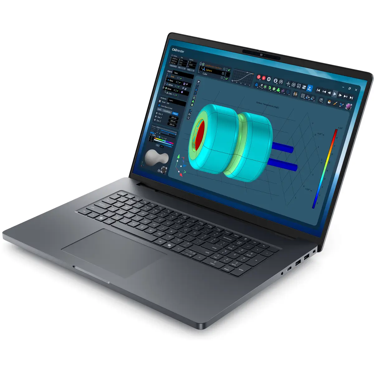 Dell Pro Max 18 Plus MB18250 U9-285HX 2,8GHz Win 11 Pro RTX PRO 3000 Blackwell 32GB 1TB SSD SED Performance TLC Class 40 NVMe 45,727cm 18" 2560x1600 QHD+ 120Hz Wi-Fi 7 NFC Magnetite BTS mit 3 Jahre Dell ProSupp