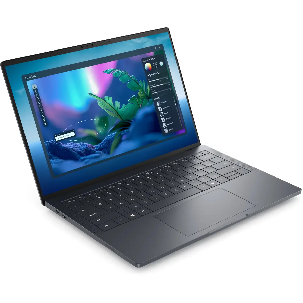 Dell Pro Max 14 Premium MA14250 U7-265H 2,2GHz Win 11 Pro RTX PRO 1000 Blackwell 32GB 1TB SSD NVMe TLC SED Performance 35,56cm 14" 1920x1200 FHD Plus Wi-Fi 7 Magnetit BTP mit 3 Jahre Dell ProSupport