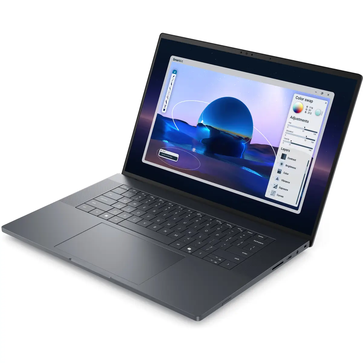 Dell Pro Max 16 Premium MA16250 U7-265H 2,2GHz Win 11 Pro RTX PRO 1000 Blackwell 32GB 1TB SSD Performance NVMe TLC SED 40,646cm 16" 1920x1200 FHD Plus 120Hz Wi-Fi 7 Magnetit BTP mit 3 Jahre Dell ProSupport