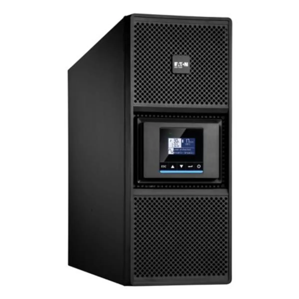 Eaton 9SX Gen2 9SX11KIRT4UG2USV Rack einbaufähig Wechselstrom 200/208/220/230/240/250 V 11000 Watt 11000 VA 1-phasig 7 Ah RS-232 USB Ausgangsanschlüsse: 13 PFC 4U 48,3cm 19" Schwarz