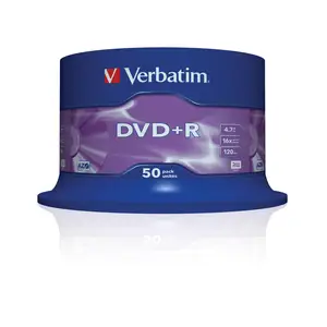 DVD+R-Rohlinge 4,7GB 16x silber Spindel 50er Pack DVD+R-Rohlinge 4,7GB 16x silber Spindel 50er Pack