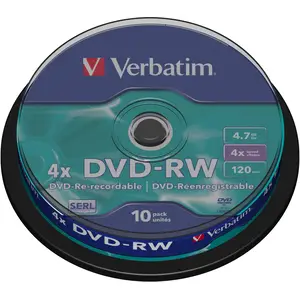 DVD-RW 4,7GB 4x Spindel 10er Pack DVD-RW 4,7GB 4x Spindel 10er Pack
