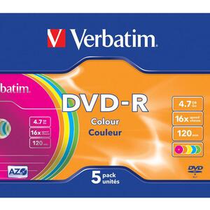 DVD-R 4,7GB 16X 5 Stück Slimcase