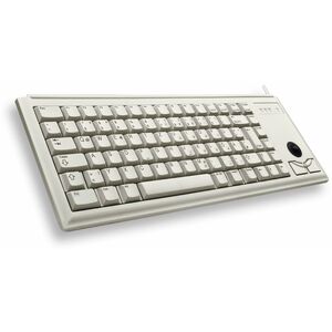 Tastatur G84-4400 USB grau Tastatur-Layout US-Englisch integr. Trackball