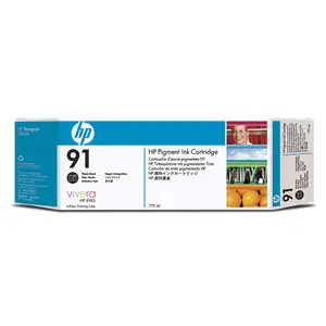 Tintenpatrone Nr 91 für Designjet Z6100 775ml Vivera Tinte Fotoschwarz Tintenpatrone Nr 91 für Designjet Z6100 775ml Vivera Tinte Fotoschwarz