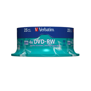 DVD-RW 4,7GB 4x Spindel 25 Stück