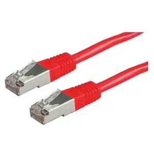 Patch cable RJ-45 S/FTP Cat6 red 2m Patch cable RJ-45 S/FTP Cat6 red 2m