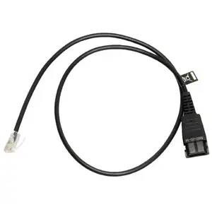 Kabelunterteil mit QD auf RJ10 Westernstecker, Regel Belegung, glatt, 0,5m Kabelunterteil mit QD auf RJ10 Westernstecker, Regel Belegung, glatt, 0,5m