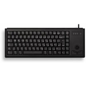 Tastatur G84-4400 USB schwarz Tastatur-Layout Deutsch integr. Trackball