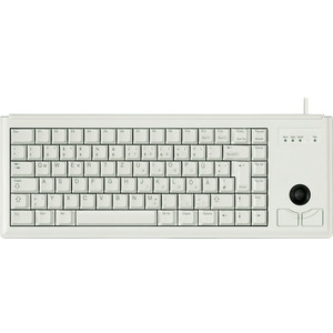 G84-4400 Tastatur PS/2/USB Hellgrau Layout Englisch