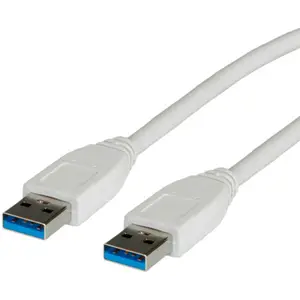 USB3.0 cable plug A/plug A white 3m USB3.0 cable plug A/plug A white 3m