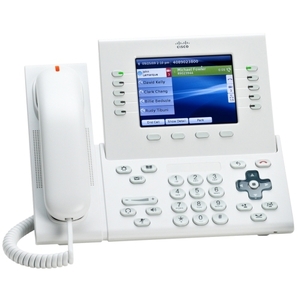 Unified IP Phone 9971 Slimline IP-Videotelefon, weiß, WLAN 802.11b/g/a (Wi-Fi), SIP