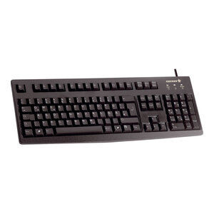 Tastatur G83-6104 USB schwarz Tastatur-Layout US-Englisch/Russisch