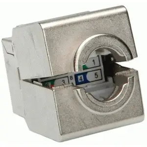 Cat.6/Cl.e Keystone RJ-45 geschirmt silber Cat.6/Cl.e Keystone RJ-45 geschirmt silber