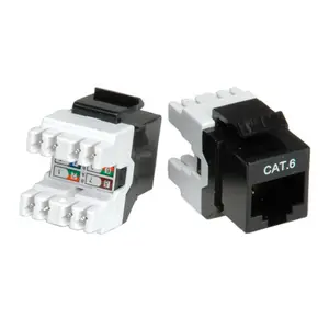 Cat.6/Cl.e Keystone RJ-45 ungeschirmt schwarz Cat.6/Cl.e Keystone RJ-45 ungeschirmt schwarz