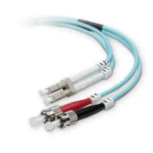 LWL-Duplexkabel 50/125µm OM3 LC/ST türkis 3m LWL-Duplexkabel 50/125µm OM3 LC/ST türkis 3m