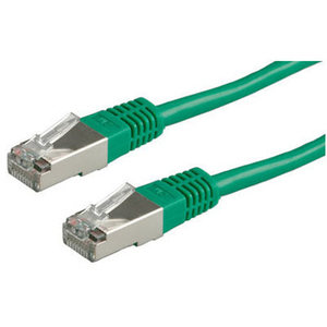 Patch cable RJ-45 S/FTP Cat6 green 15m