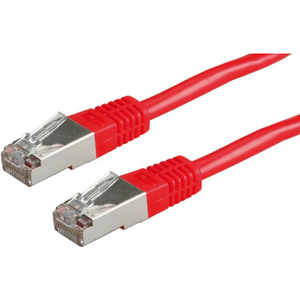 Patch cable RJ-45 S/FTP Cat6 red 15m