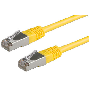 Patch cable RJ-45 S/FTP Cat6 yellow 10m