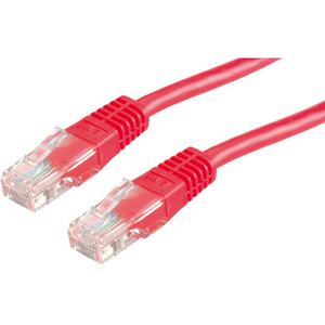 Patch cable RJ-45 U/UTP Cat5e red 3m